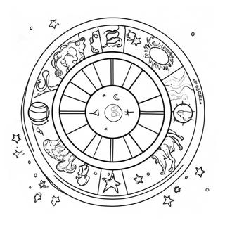 Astrologi Farvelaegningsside 128842-62150