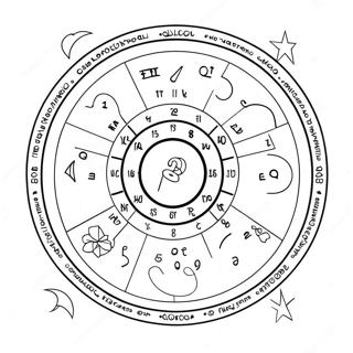 Astrologi Farvelaegningsside 128842-62151