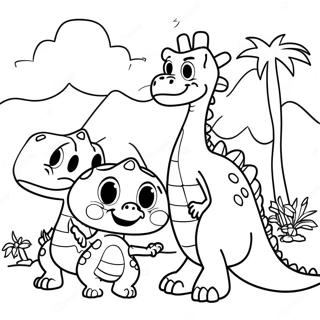 Dino Ranch Familie Farvelaegningsside 128973-62266