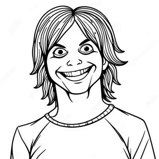 Jeff The Killer Uhyggeligt Portraet Farvelaegningsside 128996 62279