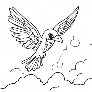 Fjerde Vinge Fantasi Eventyr Farvelaegningsside 129609-62758