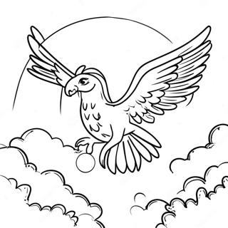 Fjerde Vinge Fantasi Eventyr Farvelaegningsside 129609-62760