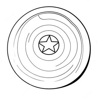 Sjov Captain America Skjold Farvelaegningsside 129740 62866