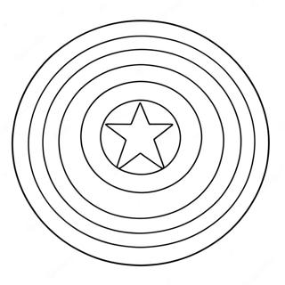 Sjov Captain America Skjold Farvelaegningsside 129740 62867
