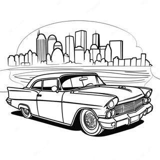 Livlig Chicano Lowrider Farvelaegningsside 129842-62941