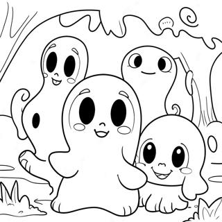 Casper Med Venlige Spogelsesvenner Farvelaegningsside 129866 62955