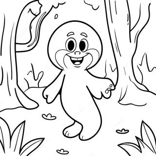 Casper I En Uhyggelig Skov Farvelaegningsside 129868 62963