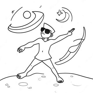 Legesyg Sandmand Med En Mane Farvelaegningsside 129971 63048