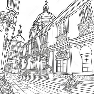 Detaljeret Renaissancearkitektur Farvelaegningssiden 130302 63296