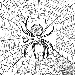 Intrikat Spindelvaev Farvelaegningssiden 130354 63340