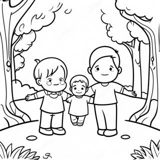 Sma Mennesker I En Park Farvelaegningsside 130717-63628