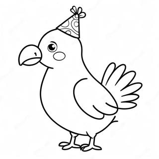 Sjov Due Med Festhat Farvelaegningssiden 130896 63764