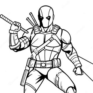 Deathstroke I Aktion Farvelaegningsside 130999-63840