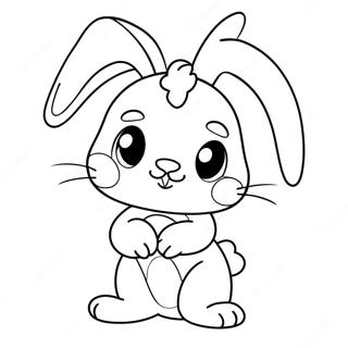 Elskelig Anime Kanin Farvelaegningsside 132106 64701