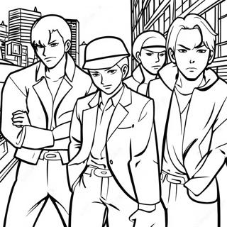 Tokyo Revengers Karakterer I Aktion Farvelaegningsside 132131 64721