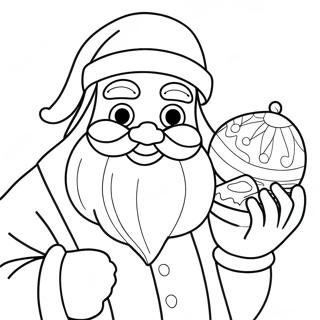 Festlig Julemand Farvelaegningsside 132799-65240