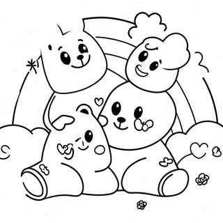 Sode Gummy Bears I En Regnbue Farvelaegningsside 132950-65352
