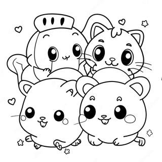 Sod Hamtaro Med Venner Farvelaegningsside 133002-65389