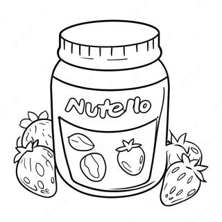 Nutella Med Jordbaer Farvelaegningsside 133082-65457
