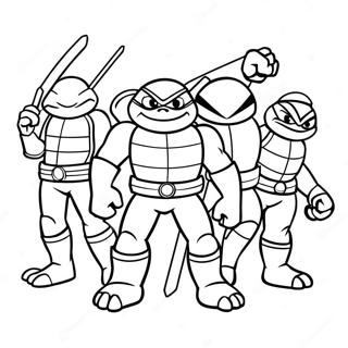 Rise Of The Tmnt Farvelægningsider