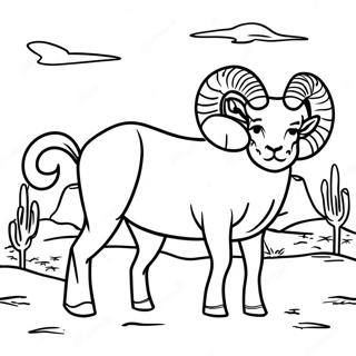 Ram Truck I En Orken Scene Farvelaegningsside 133211-65555