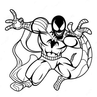 Venom Med Spider Man Farvelaegningsside 13321-2907