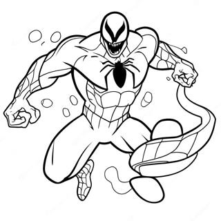Venom Med Spider Man Farvelaegningsside 13321-2908