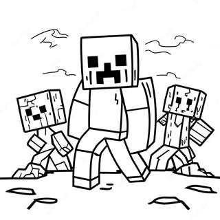 Minecraft Zombie Farvelægningsider