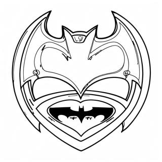 Batman Logo Farvelægningsider