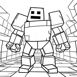 Iron Golem Minecraft Farvelægningsider