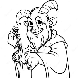 Krampus Med Kaeder Farvelaegningsside 133804-66018