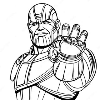 Thanos Med Infinity Gauntlet Farvelaegningsside 134137-66265