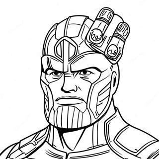 Thanos Med Infinity Gauntlet Farvelaegningsside 134137-66266