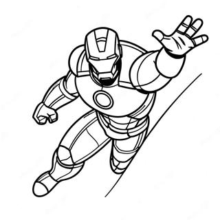 Iron Man I Flugt Farvelaegningsside 134138-66271