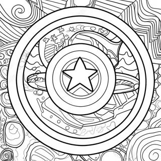 Captain America Skjold Farvelaegningsside 134139-66275