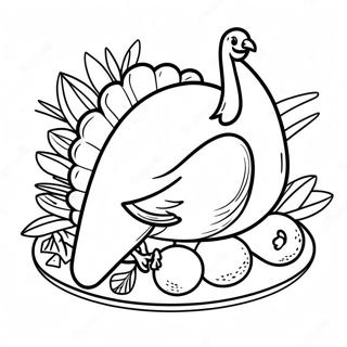 Thanksgiving Tyrkiet Farvelaegningsside 134162-66285