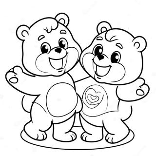 Glade Care Bears Der Leger Sammen Farvelaegningsside 134190-66313