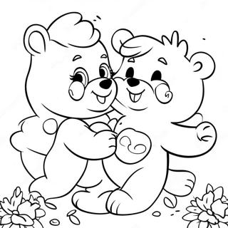 Glade Care Bears Der Leger Sammen Farvelaegningsside 134190-66314