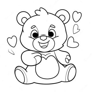 Care Bears Med Hjerter Farvelaegningsside 134191-66318