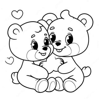 Care Bears Med Hjerter Farvelaegningsside 134191-66319