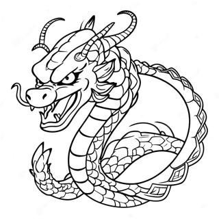 Maegtig Shenron Med Lysende Ojne Farvelaegningsside 134780 66779
