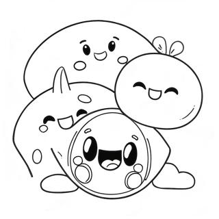 Glade Gummidrop Karakterer Farvelaegningsside 135010-66953