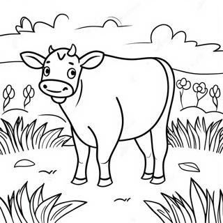 Glad Ko Graesser I Marken Farvelaegningsside 13517 2955