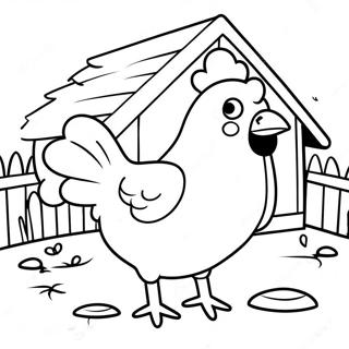 Munter Kylling I Honsehuset Farvelaegningsside 13518-2959