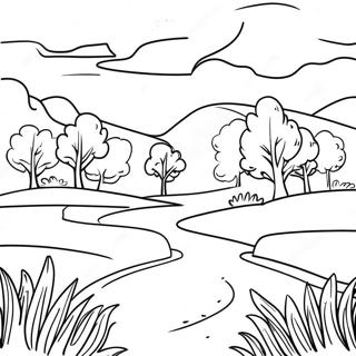 Bluegrass Landskab Farvelaegningssiden 135290 67168