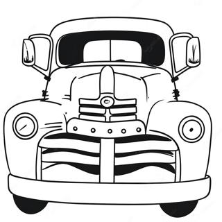 Rustik Gammel Lastbil Farvelaegningsside 135674 67470