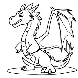 Farvelaegningsside Med Ildsprudlende Drage 135702 67500