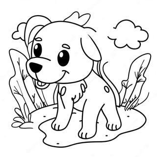 Eventyrlig Bsd Hund Udforskning Farvelaegningsside 135931 67677