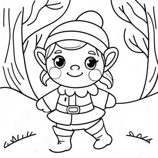 Legesyg Elf I Vinterland Farvelaegningsside 136234-67911