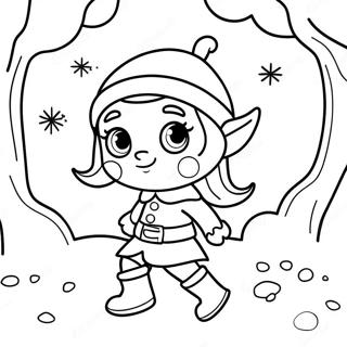 Legesyg Elf I Vinterland Farvelaegningsside 136234-67912